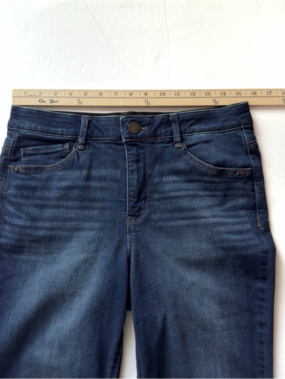 Wit & Wisdom Dark Blue Boot Cut Jeans - Picture 7 of 12